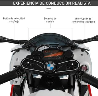 Moto BMW S1000R Eléctrica 12v niños