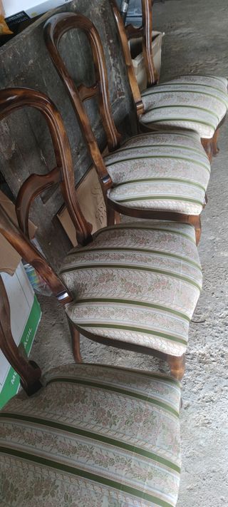 Butacas Sillas mesa antigua