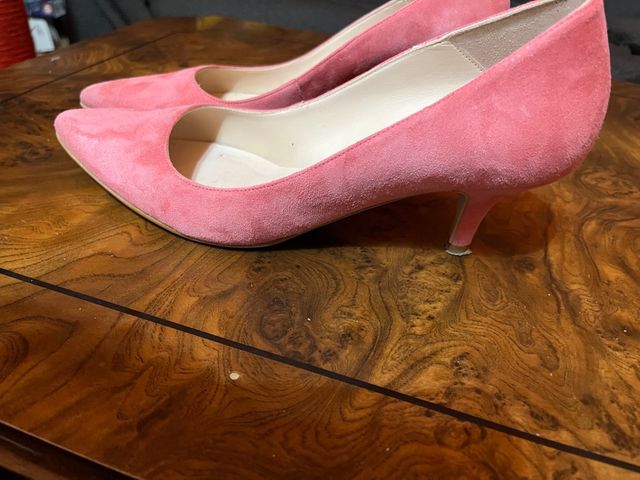 zapato salon mujer rosa piel n. 39