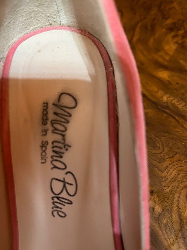 zapato salon mujer rosa piel n. 39