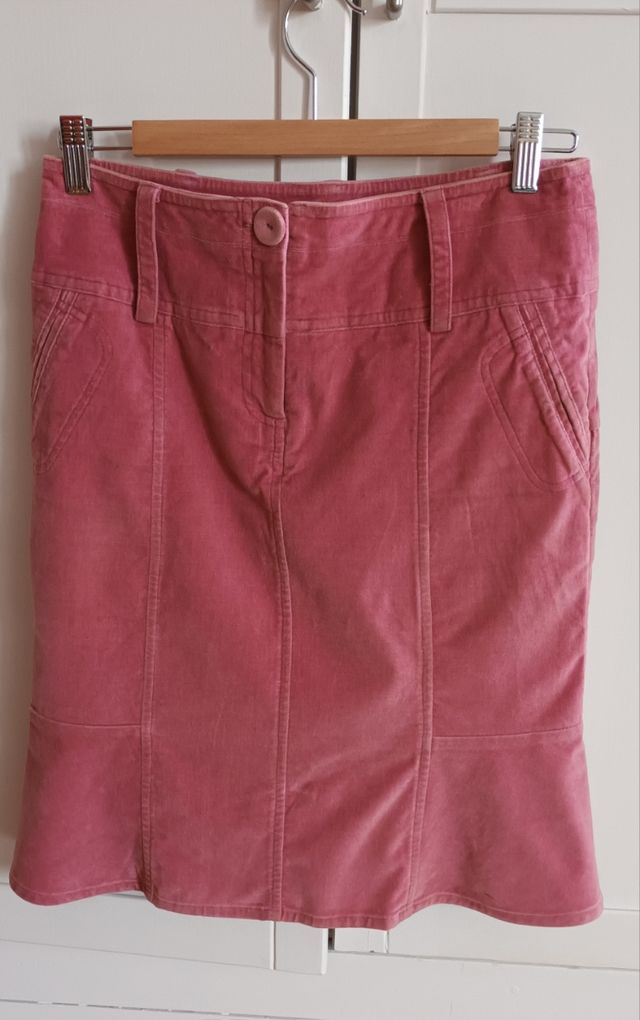 Falda rosa vaquera Essentiel