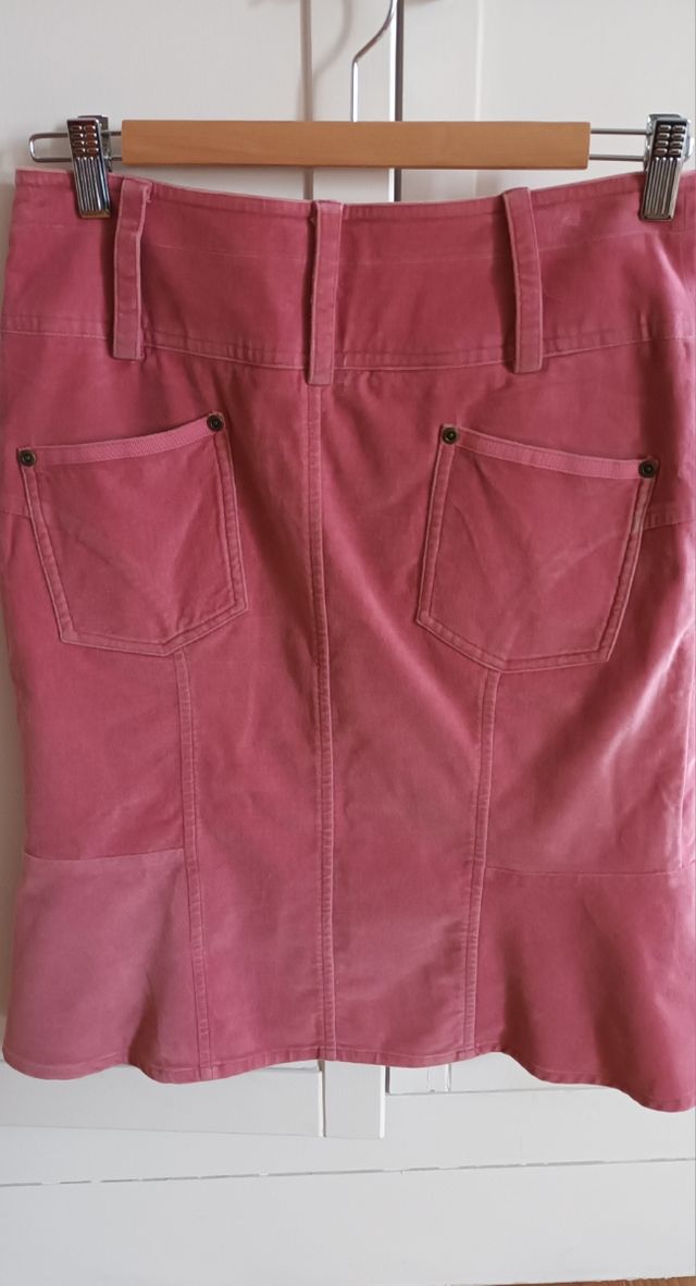 Falda rosa vaquera Essentiel