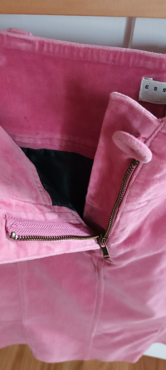 Falda rosa vaquera Essentiel