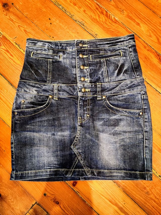 Mini Falda Corsé Denim Edición Limitada