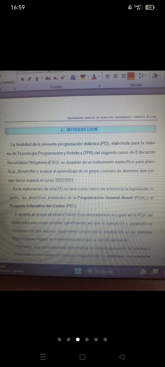 Programación didáctica 2 ESO tecnología