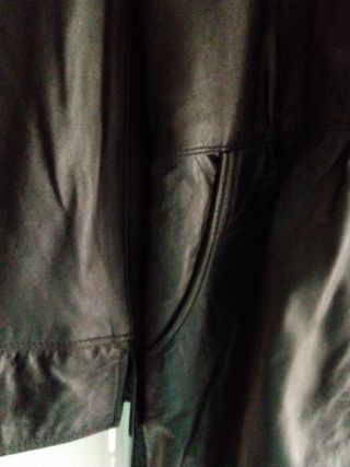 Parka piel ovino negro 