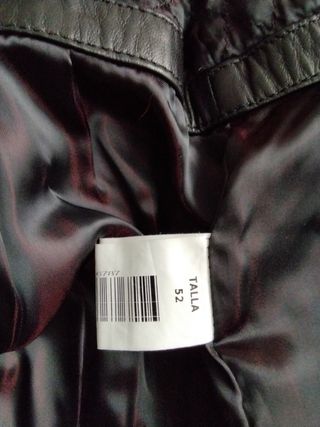 Parka piel ovino negro 
