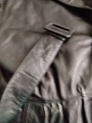 Parka piel ovino negro 