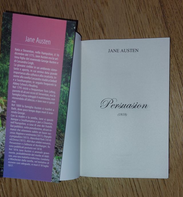 Libro "Persuasione" di Jane Austin