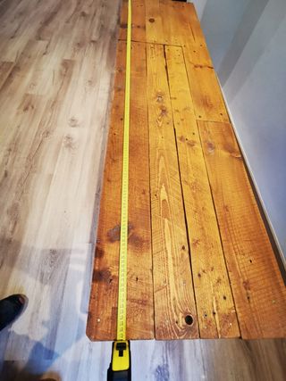 Mesa TV hecha a mano