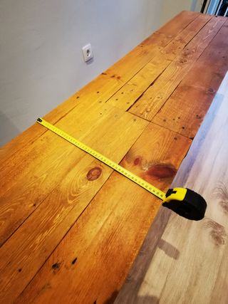 Mesa TV hecha a mano