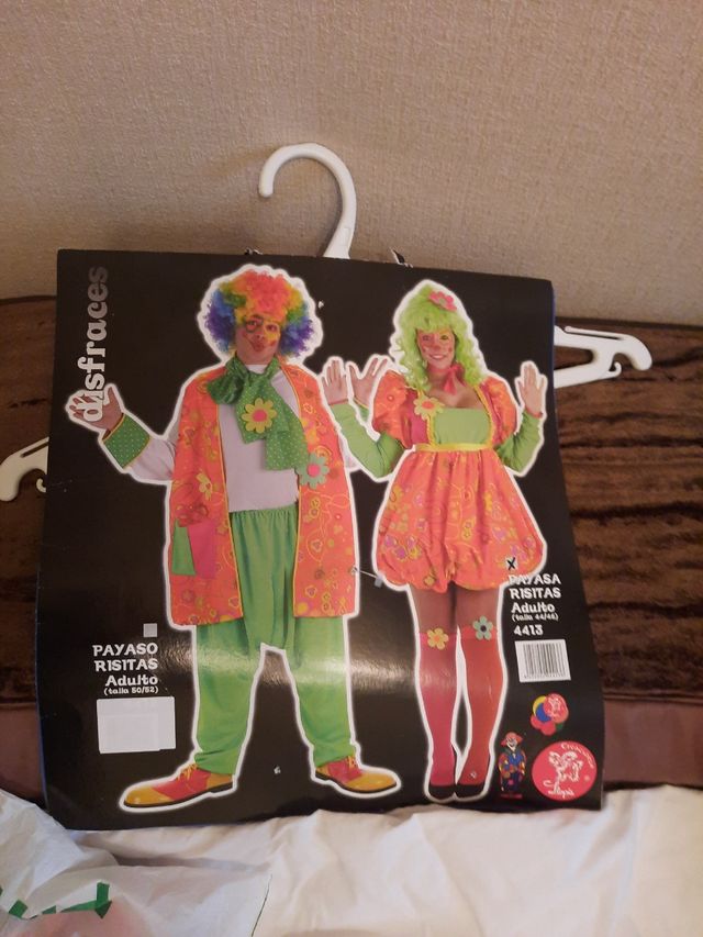 Disfraz payaso infantil (adulto a juego)
