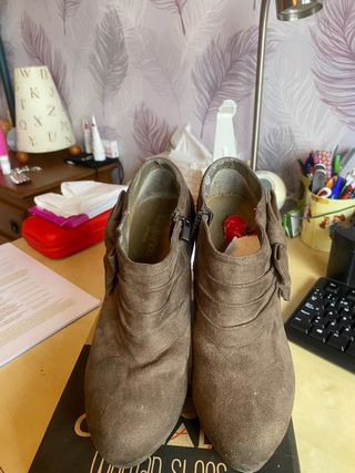 Botines de tacón 38