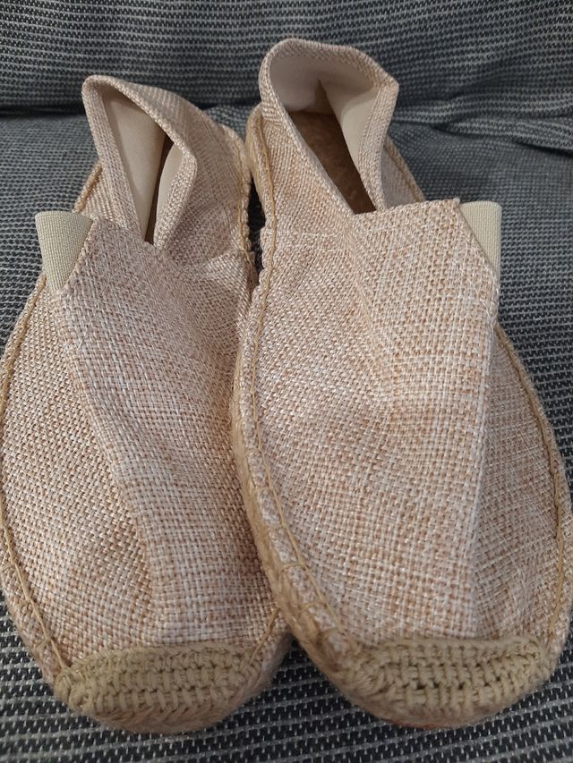 Alpargatas lino beige
