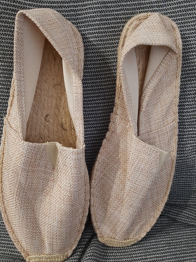Alpargatas lino beige