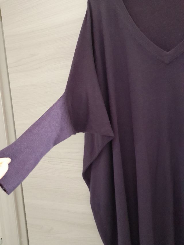 Maglia lunga viola
