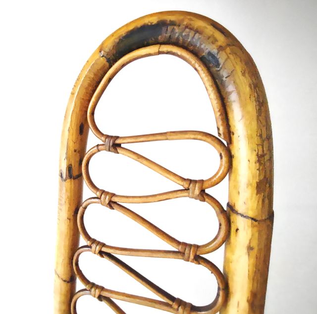 Sedia vintage '70 Bamboo stile Dirk Van Sliedreg