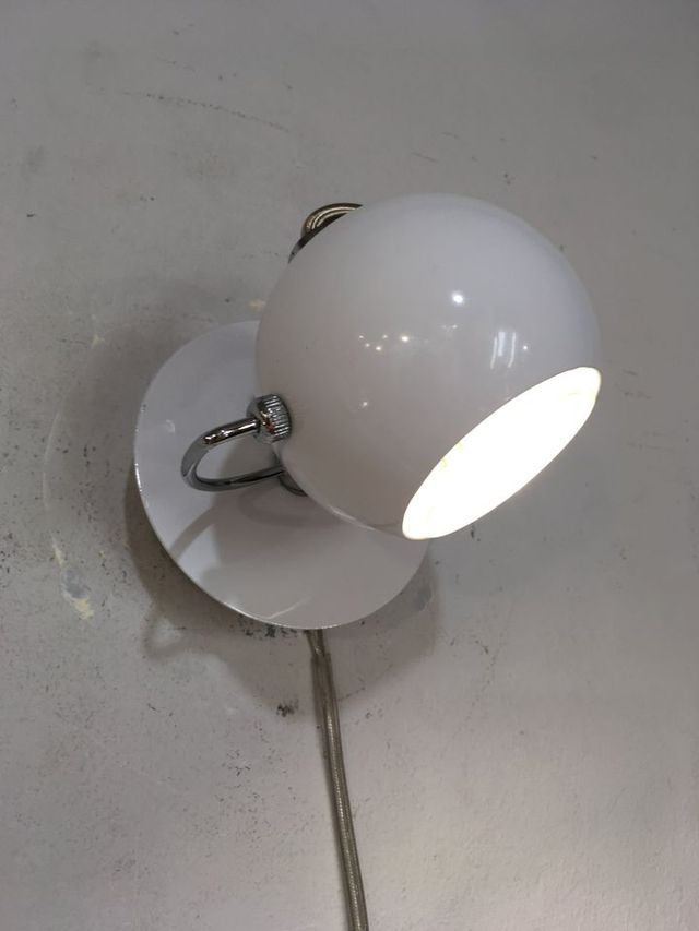 Faretto metallo bianco orientabile