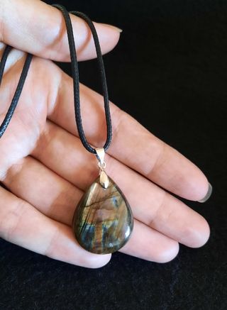 Colgante de Labradorita y Plata de Ley