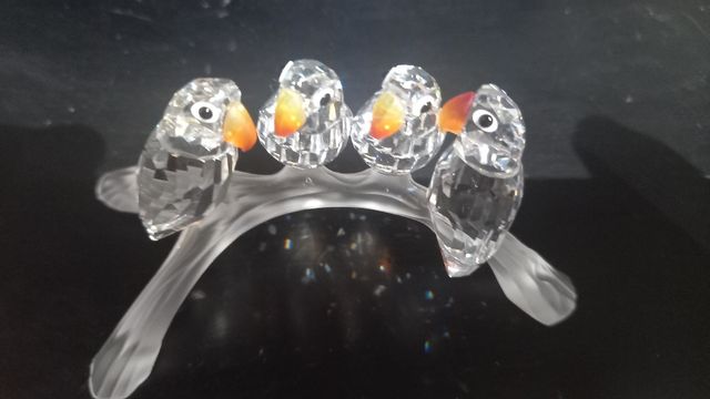 Swarosky Pappagallini su trespolo