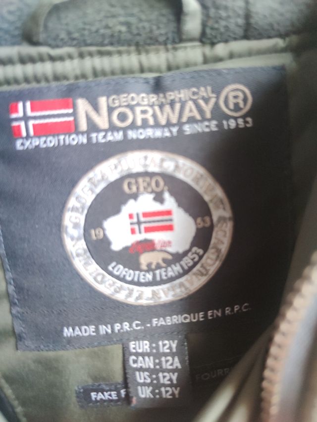 Geographical Norrway chaqueta T12 con pelo
