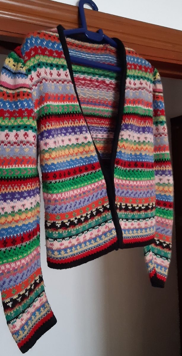 Chaqueta de punto artesanal