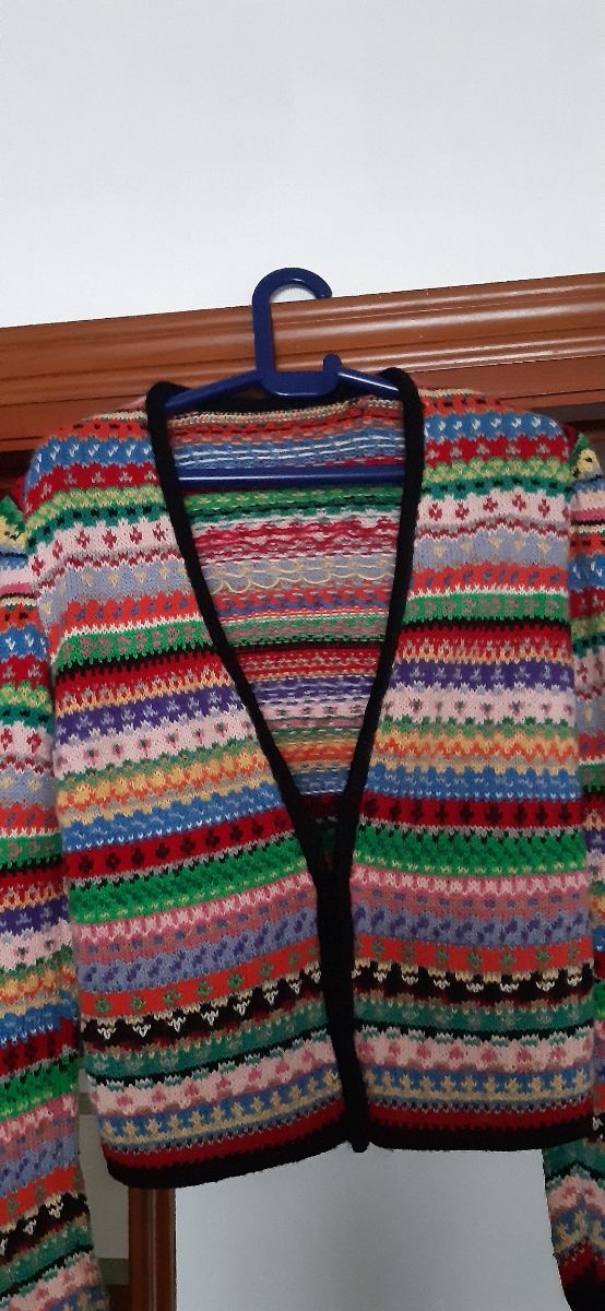 Chaqueta de punto artesanal