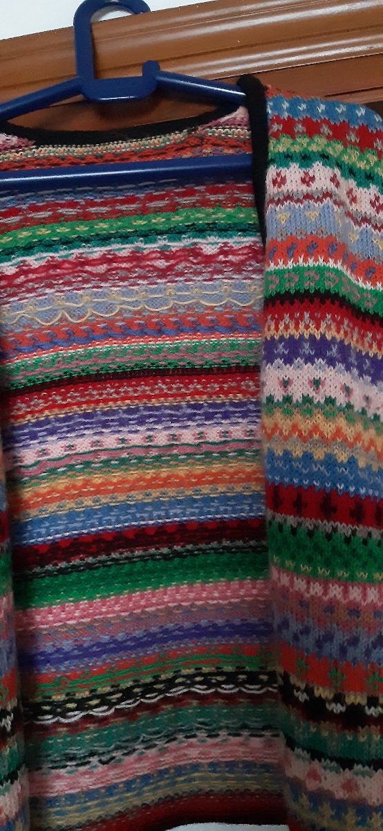 Chaqueta de punto artesanal