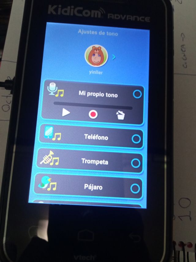 Teléfono  kidicom para niños