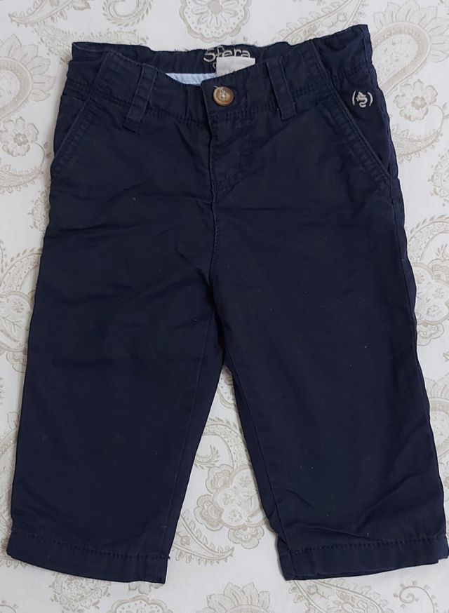 Lote 4 pantalones niño 6-12 meses