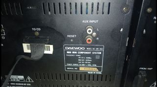 El equipo de musica radio DAEWOOD fm y Mw,lw , Aux