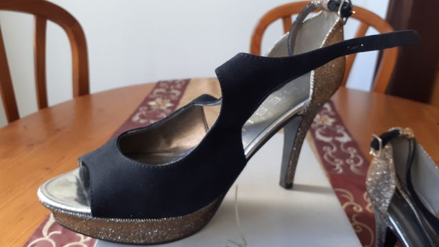 ZAPATOS FIESTA NUEVOS, N 38.  PRECIOSOS!!