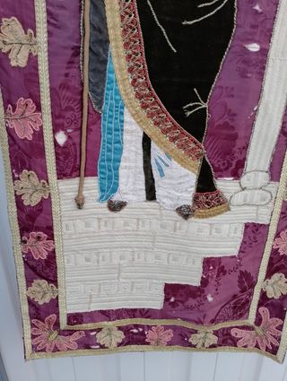 Tapiz de telas antiguo.