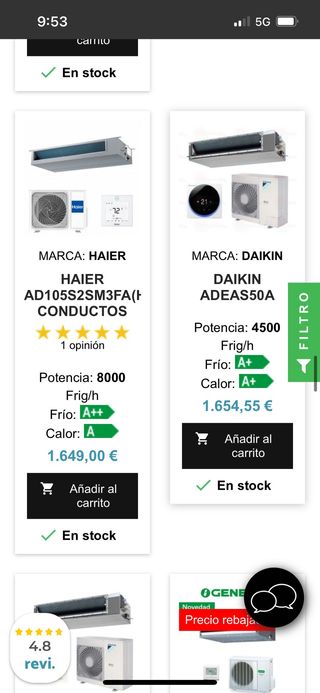 Aire acondicionado Haier