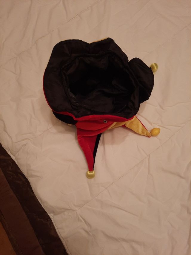 Gorro de arlequín con 6 puntas