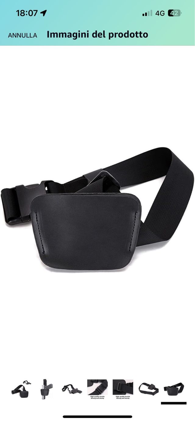 ZLIT Fondina universale a scomparsa in pelle nera