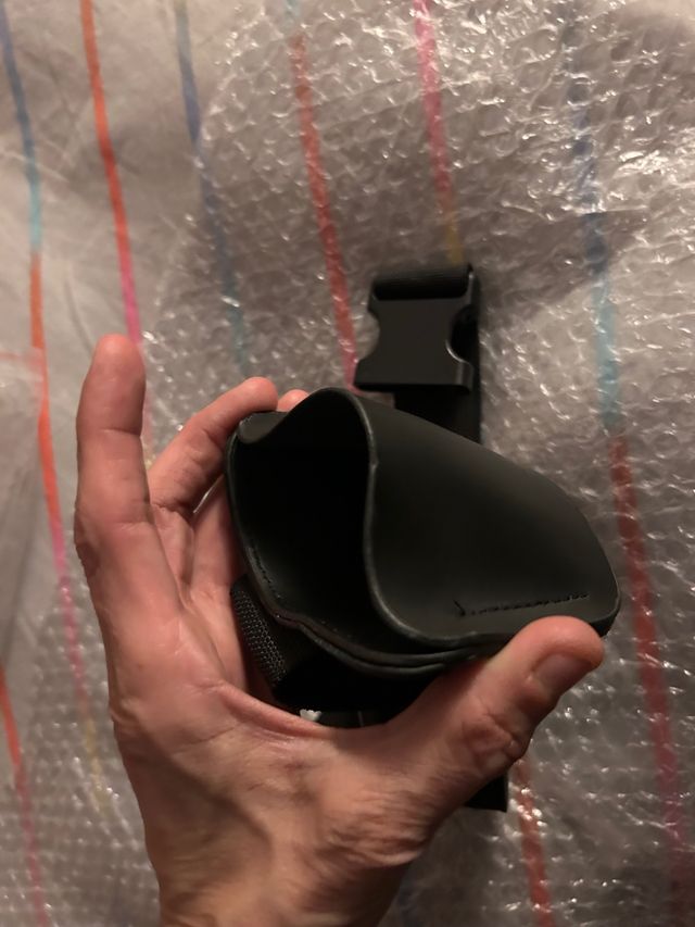 ZLIT Fondina universale a scomparsa in pelle nera