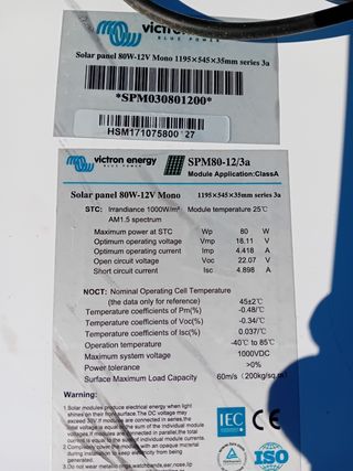 Panel solar victron
