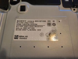 SONY HOME CINEMA BLU RAY