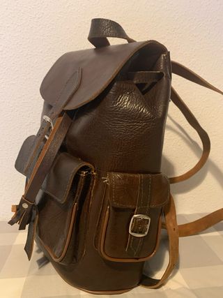Mochila de cuero