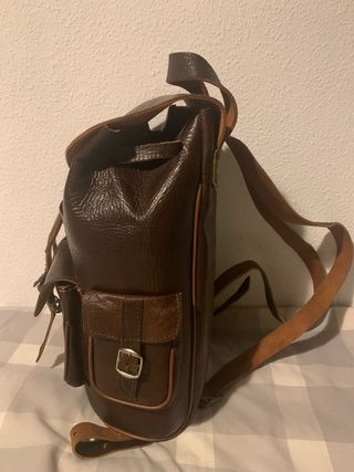 Mochila de cuero