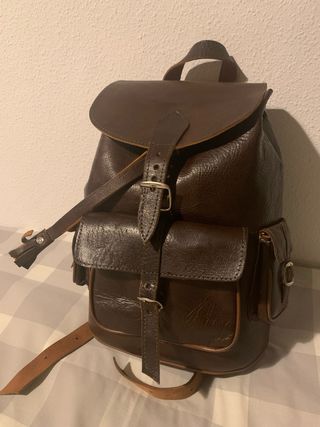 Mochila de cuero