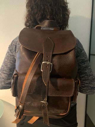 Mochila de cuero