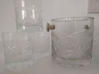 JUEGO WHISKY PLATA Y CRISTAL