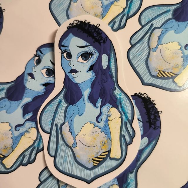 Pegatinas Emily la novia cadáver