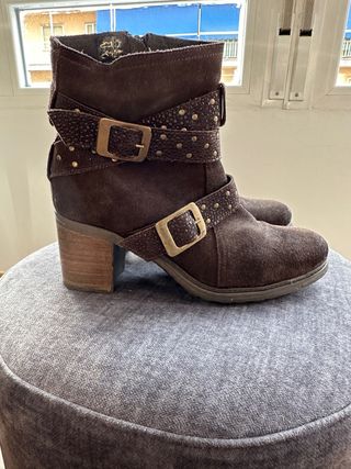 botines piel
