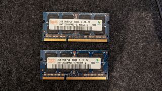 Memoria RAM DDR3 SODIMM 2 x 2GB. 4GB