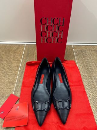 zapatos Carolina Herrera azul marino T37