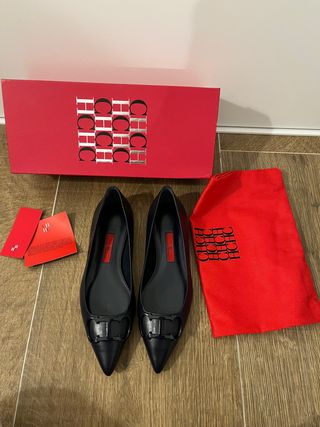 zapatos Carolina Herrera azul marino T37
