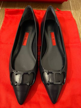 zapatos Carolina Herrera azul marino T37